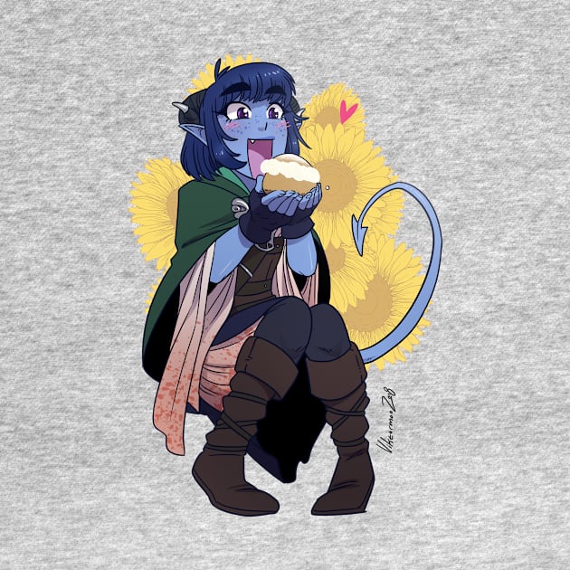 Sweet-toothed Tiefling by Viktormon